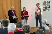 Bernd Kuschnerus, Susanne Bei der Wieden und Thomas Adomeit beim Abendgebet